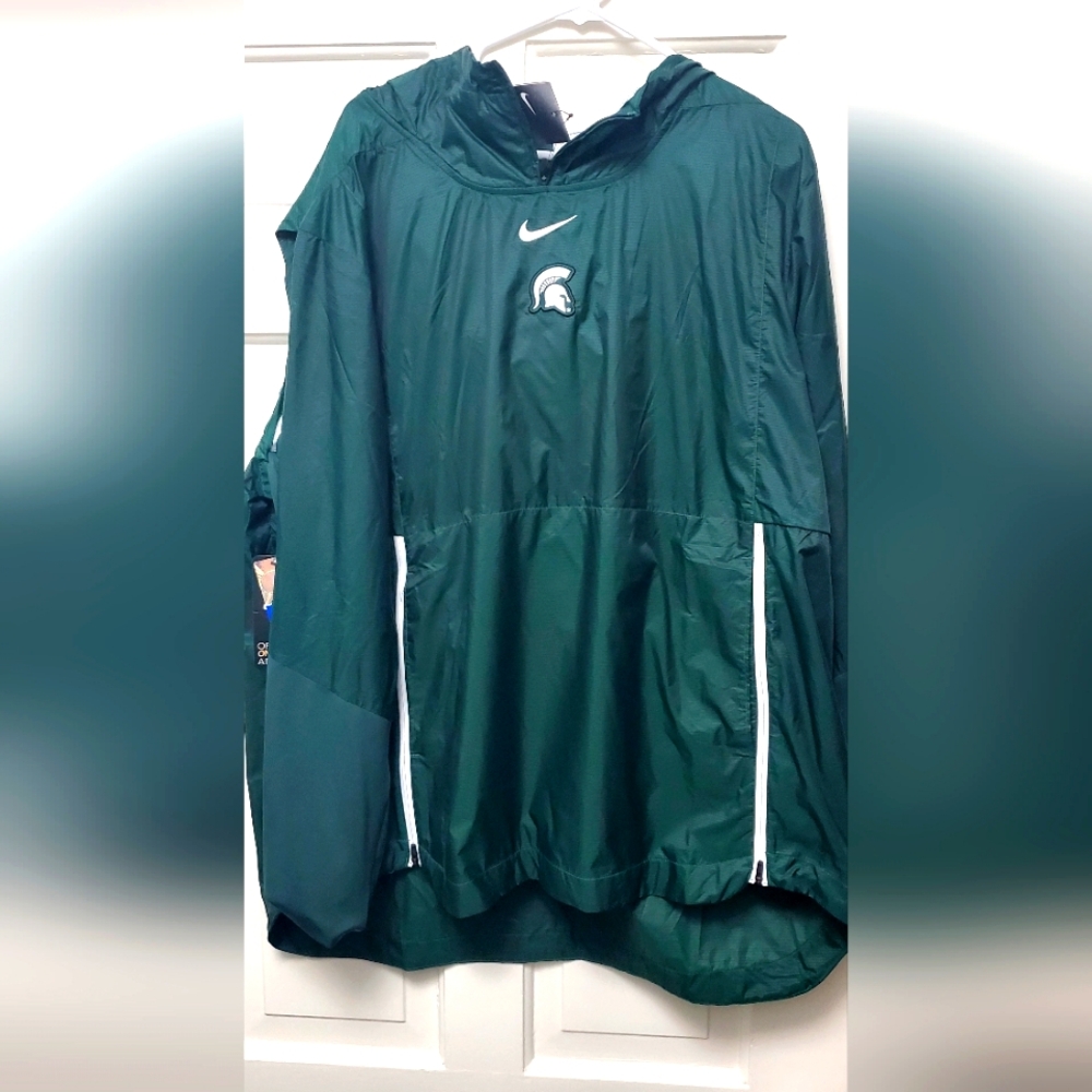 Michigan State University Nike Dri Fit Hooded Winbreaker
